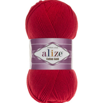 Alize Cotton Gold El Örgü İpi 56 Kırmzı - Alize