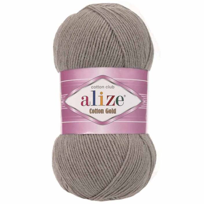Alize Cotton Gold El Örgü İpi 827 Koyu Bej - 1