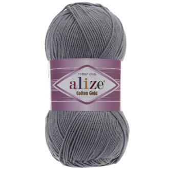 Alize Cotton Gold El Örgü İpi 87 Koyu Gri - Alize