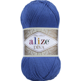 Alize Diva El Örgü İpi 132 Saks Mavisi - Alize