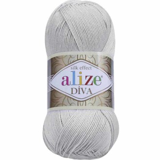 Alize Diva El Örgü İpi 168 Kış Beyazı - Alize