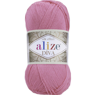 Alize Diva El Örgü İpi 178 Koyu Pembe - Alize