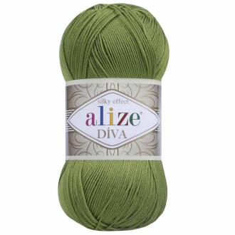 Alize Diva El Örgü İpi 210 Yeşil - Alize