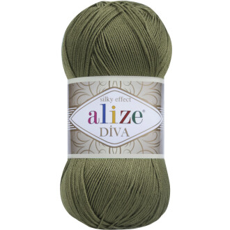 Alize Diva El Örgü İpi 273 Kamuflaj Yeşil - Alize