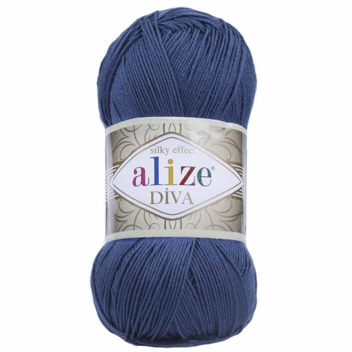 Alize Diva El Örgü İpi 279 Gece Mavisi - 1