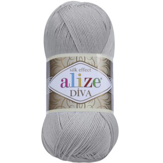 Alize Diva El Örgü İpi 355 Gri - Alize