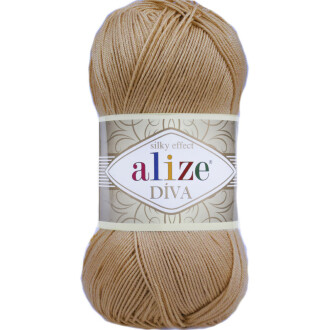 Alize Diva El Örgü İpi 369 Karamel - Alize