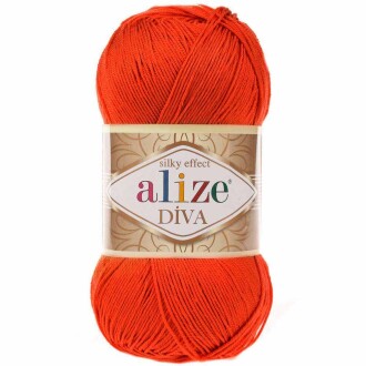 Alize Diva El Örgü İpi 37 Nar Çiçeği - Alize