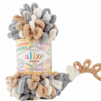 Alize Puffy Color El Örgü İpi 6395 - Alize