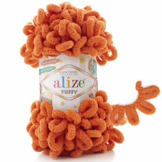 Alize Puffy El Örgü İpi 06 Portakal - Alize