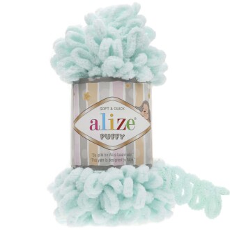 Alize Puffy El Örgü İpi 15 Su Yeşili - Alize