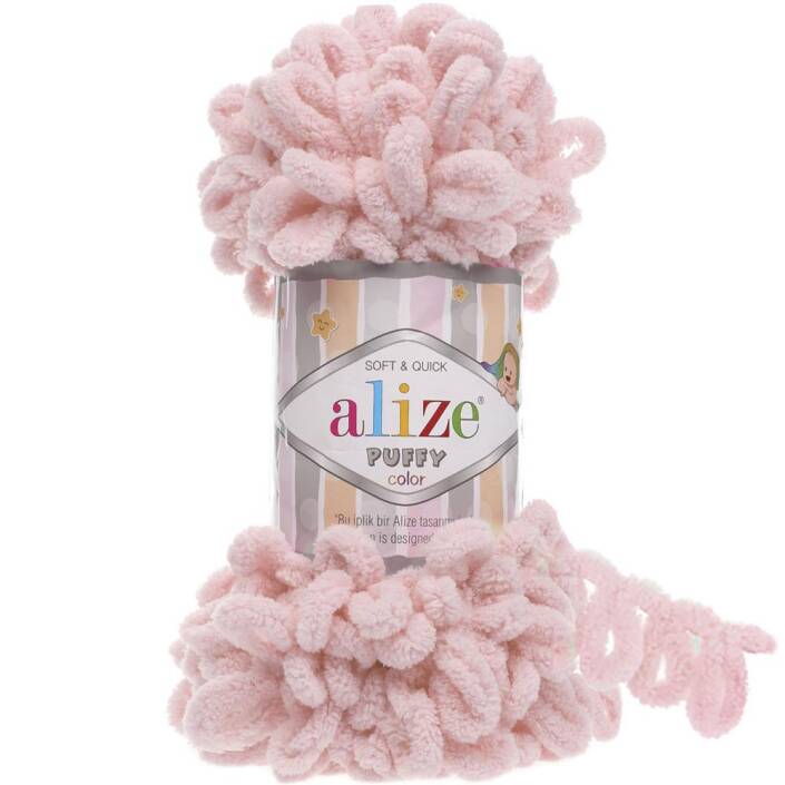 Alize Puffy El Örgü İpi 161 Pudra - 1