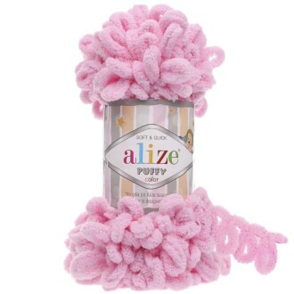 Alize Puffy El Örgü İpi 185 Toz Pembe - Alize
