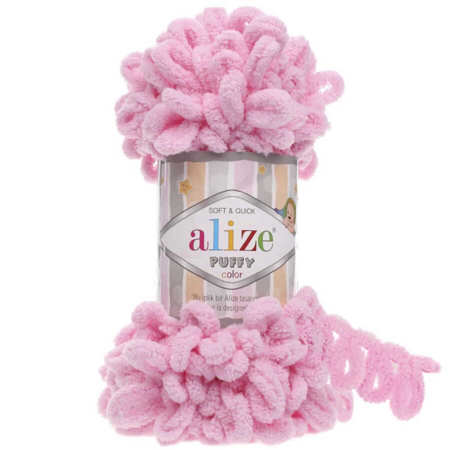 Alize Puffy El Örgü İpi 185 Toz Pembe