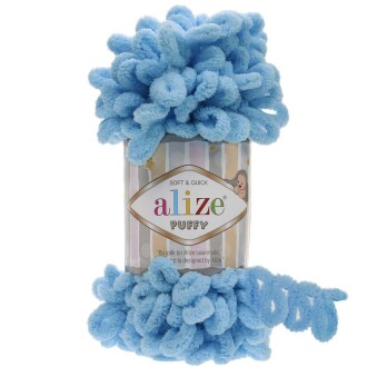 Alize Puffy El Örgü İpi 287 Turkuaz - Alize