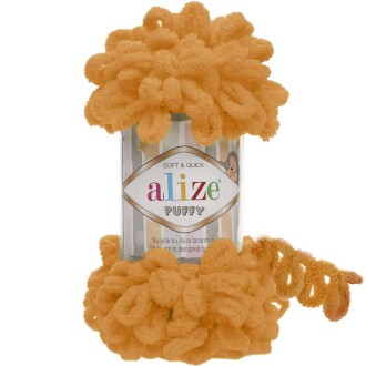 Alize Puffy El Örgü İpi 336 Turuncu - Alize