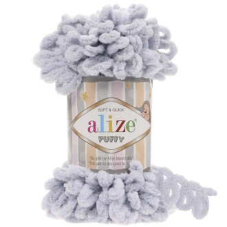 Alize Puffy El Örgü İpi 416 Gri - Alize