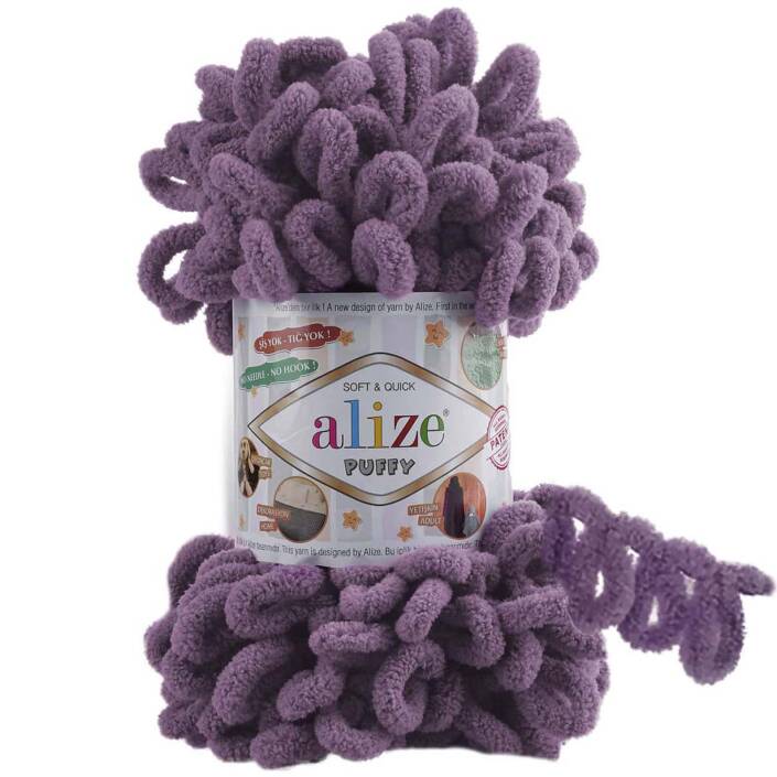 Alize Puffy El Örgü İpi 437 Lavanta - 1