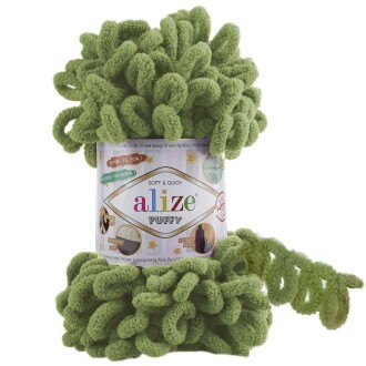 Alize Puffy El Örgü İpi 485 Yeşil - Alize