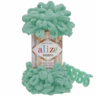 Alize Puffy El Örgü İpi 490 Mint - Alize