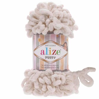 Alize Puffy El Örgü İpi 599 Fil Dişi - Alize