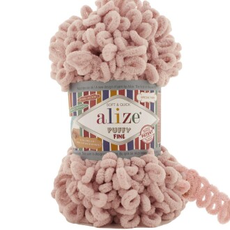 Alize Puffy Fine El Örgü İpi 161 Pudra - Alize
