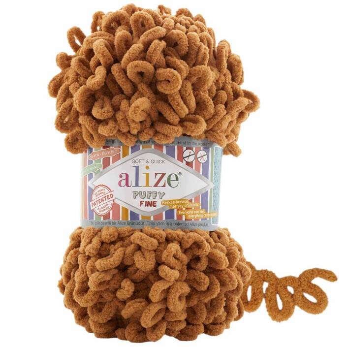 Alize Puffy Fine El Örgü İpi 179 Deve Tüyü - 1