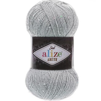 Alize Şal Abiye Pullu İp 21 Gri - Alize