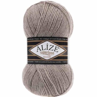 Alize Superlana Klasik Örgü İpi 207 Açık Kahve Melanj - Alize