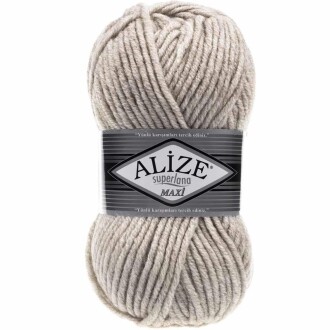 Alize Superlana Maxi Örgü İpi 152 Bej Melanj - Alize