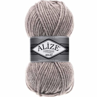 Alize Superlana Maxi Örgü İpi 207 Açık Kahve Melanj - Alize