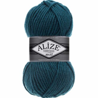 Alize Superlana Maxi Örgü İpi 212 Petrol Mavisi - Alize