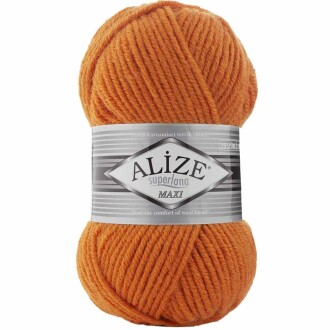 Alize Superlana Maxi Örgü İpi 225 Turuncu - Alize