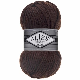 Alize Superlana Maxi Örgü İpi 26 Kahverengi - Alize