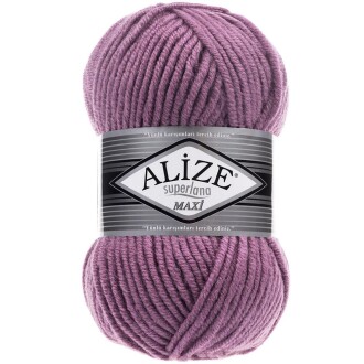 Alize Superlana Maxi Örgü İpi 28 Gül Kurusu - Alize