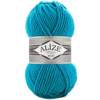 Alize Superlana Maxi Örgü İpi 484 Turkuaz - Alize