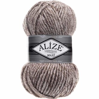 Alize Superlana Maxi Örgü İpi 803 Jaspe Sütlü Kahve - Alize