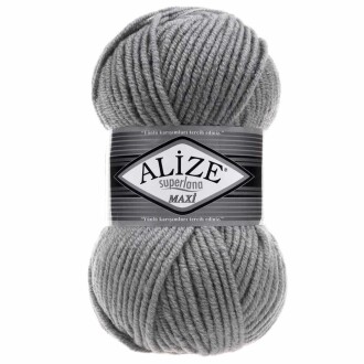 Alize Superlana Maxi Örgü İpi 87 Kömür Grisi - Alize