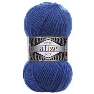 Alize Superlana Midi Örgü İpi 141 Saks Mavisi - Alize