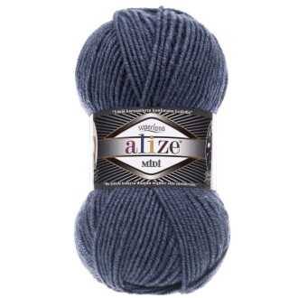 Alize Superlana Midi Örgü İpi 203 Denim Melanj - Alize