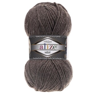 Alize Superlana Midi Örgü İpi 240 Sütlü Kahve Melanj - Alize