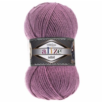 Alize Superlana Midi Örgü İpi 28 Gül Kurusu - Alize