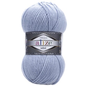 Alize Superlana Midi Örgü İpi 480 Açık Mavi - Alize