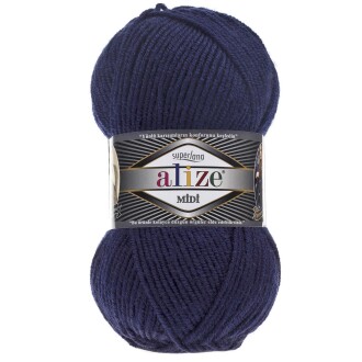Alize Superlana Midi Örgü İpi 58 Lacivert - Alize