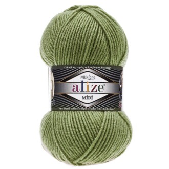 Alize Superlana Midi Örgü İpi 620 Zeytin - Alize
