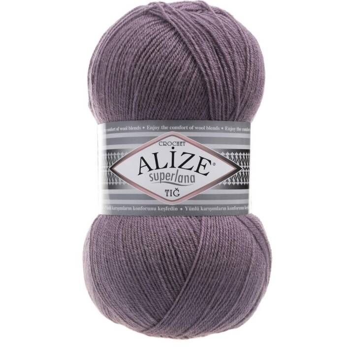 Alize Superlana Tığ Örgü İpi 312 Dağ Pembesi - 1