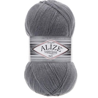 Alize Superlana Tığ Örgü İpi 87 Kömür Grisi - Alize