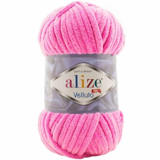Alize Velluto Kadife Örgü İpi 121 Pembe Rengi - Alize