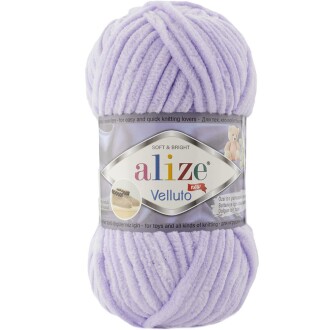 Alize Velluto Kadife Örgü İpi 146 Lila Rengi - Alize
