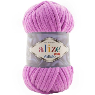 Alize Velluto Kadife Örgü İpi 378 Orkide Rengi - Alize